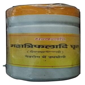 Buy Dhanwantari Mahatriphaladi ghrita at discounted prices from rajulretails.com. Get 100% Original products at discounted prices.