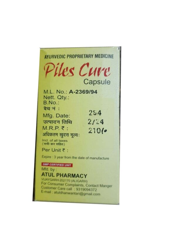 Buy Atul Piles Cure at discounted prices from rajulretails.com. Get 100% Original products at discounted prices.